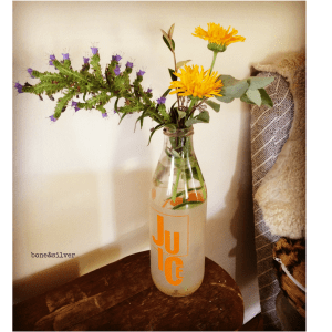 A jar of native Australian flowers hand picked and arranged #nativeflowers #Australia #over50 #love #gesture