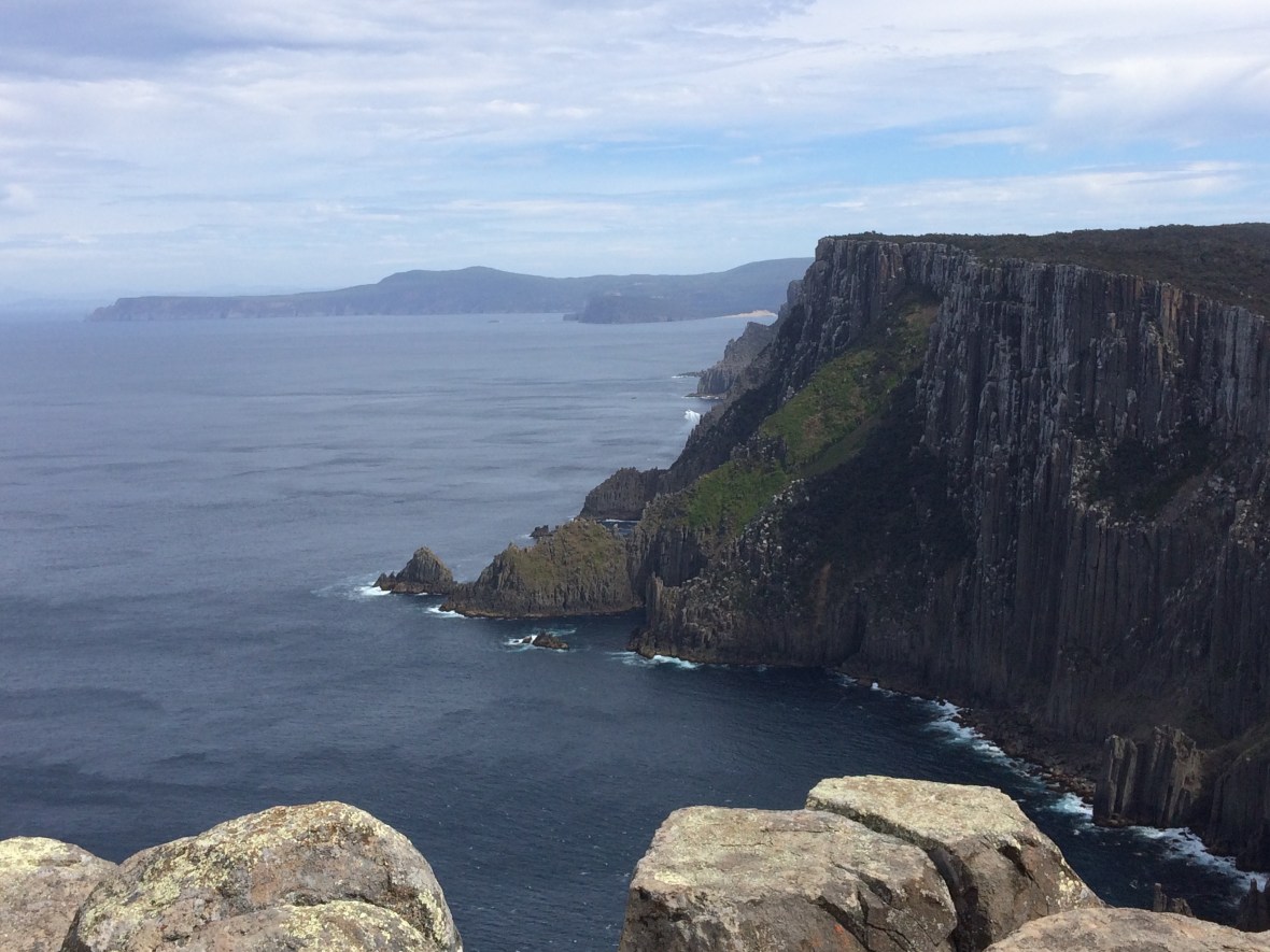 Cliffs in Tasmania for mindful wellbeing over 50