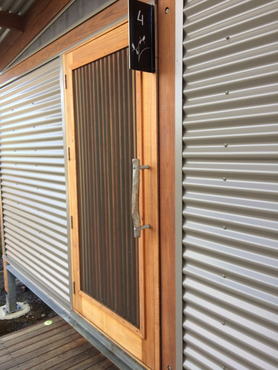 A wooden room for sleeping in the wilderness