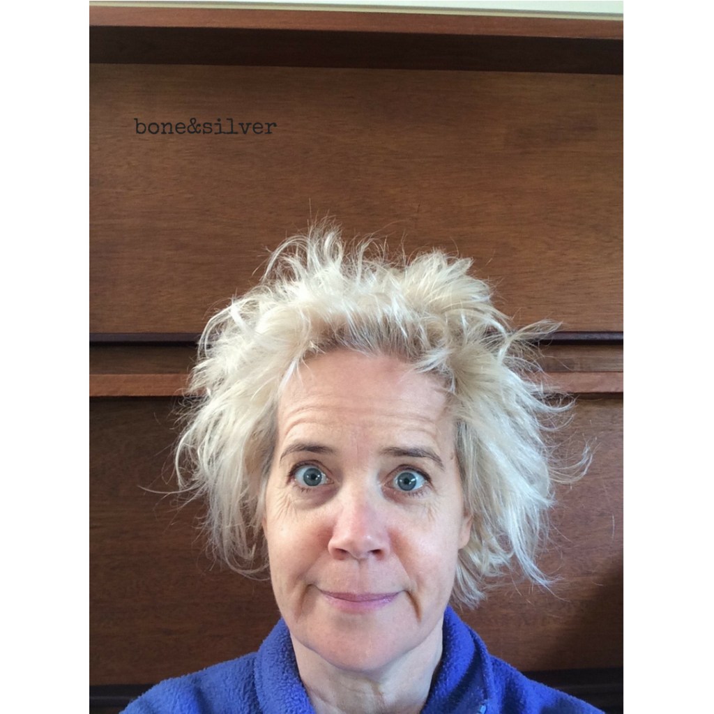 No hair products needed here in Australia over 50's fashion self care