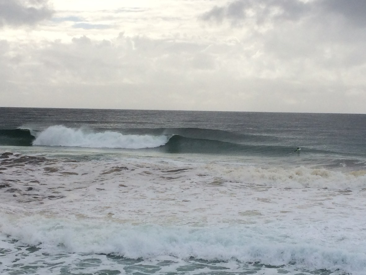 Watching the surfers and Cardio fitness the fun way on the beach over 50