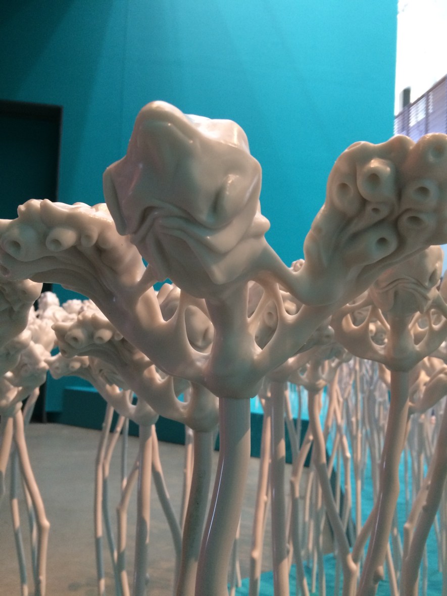 Grateful for Piccinini's wax sculptures in Brisbane at GOMA for art appreciation for wellbeing over 50