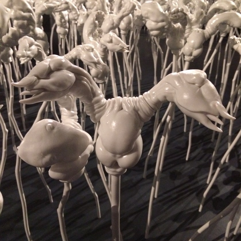 Grateful for Piccinini's wax sculptures in Brisbane at GOMA for art appreciation for wellbeing over 50