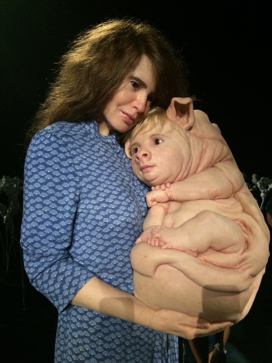 Grateful for Piccinini's wax sculptures in Brisbane at GOMA for art appreciation for wellbeing over 50