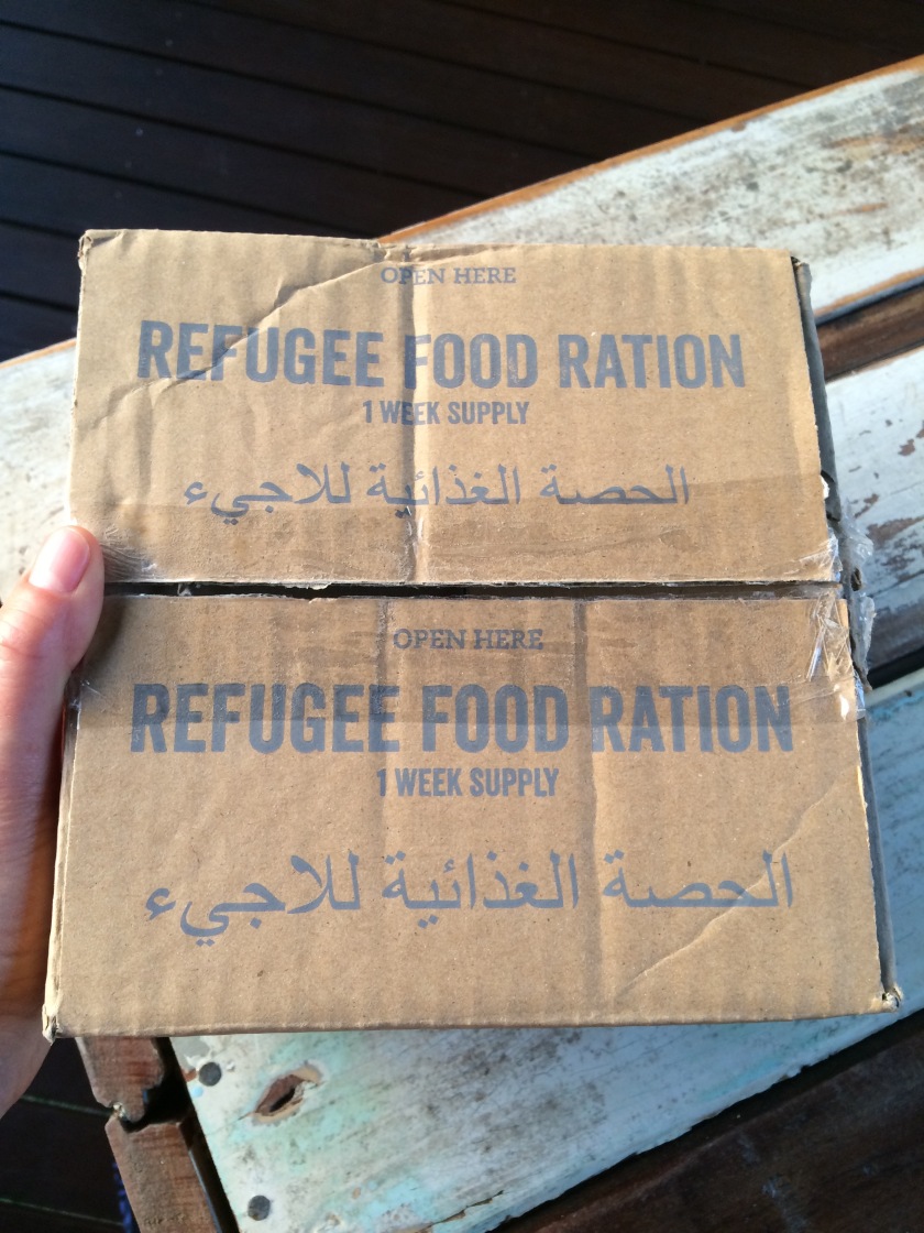 #ActforPeace #rationchallenge #refugeerations #sponsorme