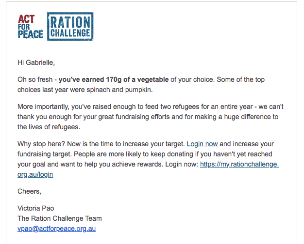 #ActforPeace #rationchallenge #refugeerations #sponsorme