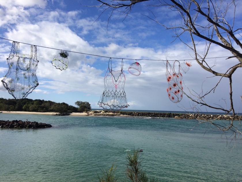 The wire swimming costumes were my fav #sculpture #Australia #art #creativity