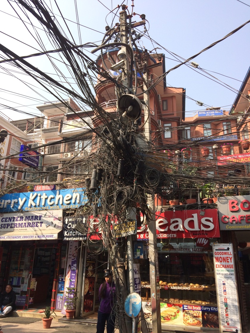 How can they possibly function? #Nepal #Kathmandu #powerpole #trust