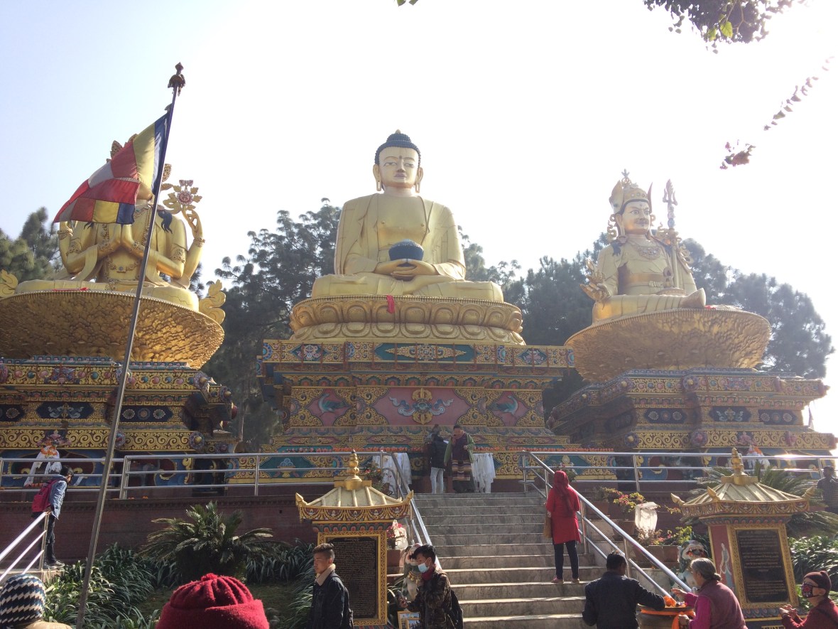 #Nepal #3Buddhas #sculptures #Kathmandu